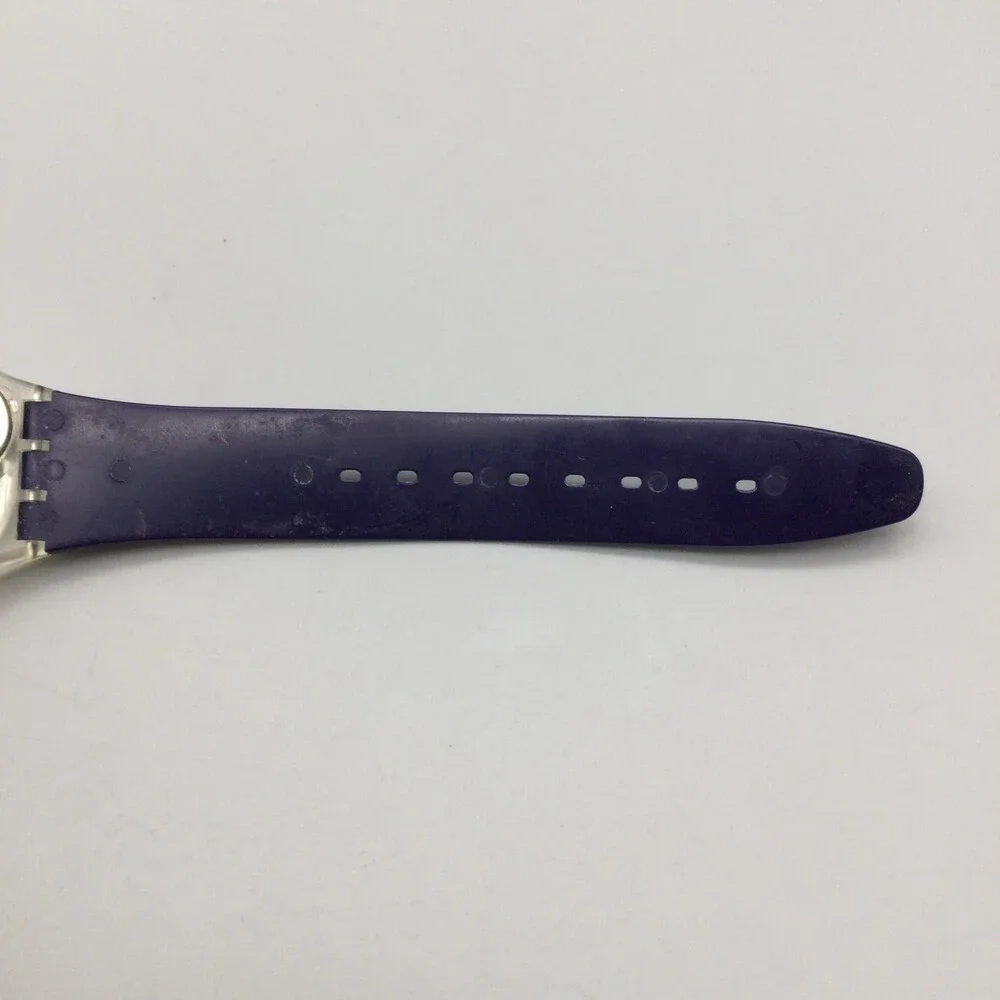 Swatch Gent Titi Parisien Watch Women Swiss Made 34mm Blue Dial New Battery - Picture 13 of 15